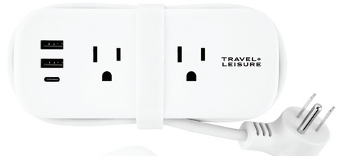 Travel + Leisure Compact Multi-Outlet Power Strip