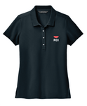 RCI Navy Stretch Pique Polo - Womens
